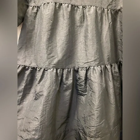 H&M Black Tiered Puff-Sleeve Dress for Girls - Picture 6 of 8